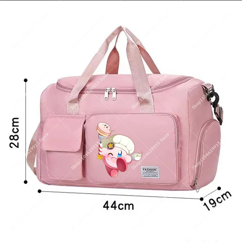 Star Kirbys Shoulder Bag Large Capacity Kawaii Cartoon Sports