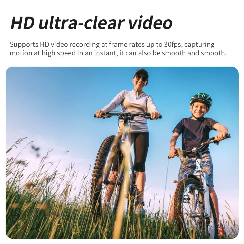 4K Ultra HD Pocket Action Camera 270° Rotatable Vlog Wifi Mini Sports Cam Waterproof Case