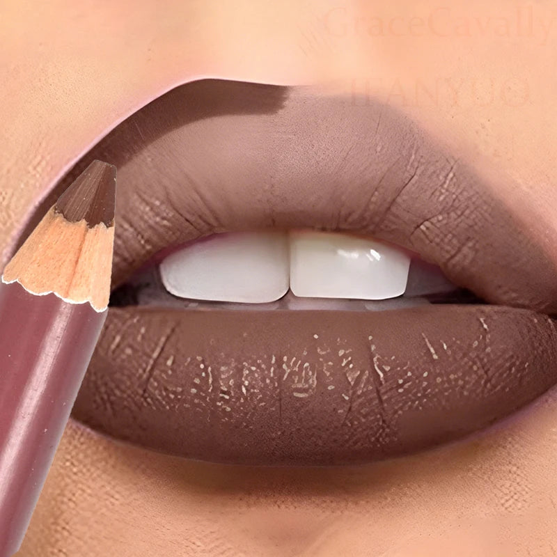 Dark Brown Waterproof Lip Liner Matte Long Lasting 28 Colors