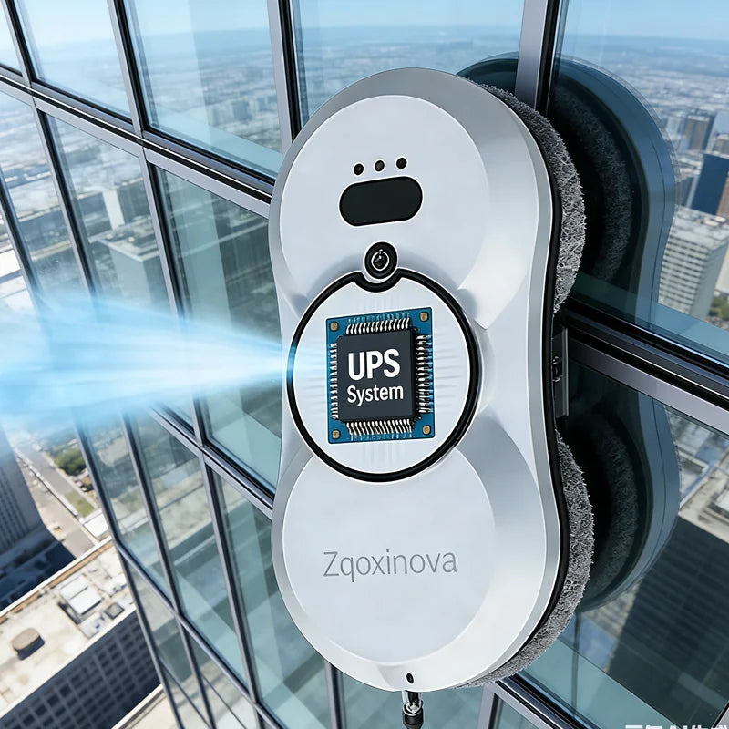 Water Spray Home Window Cleaning Robot With Tank Smart Window Glass Vacuum