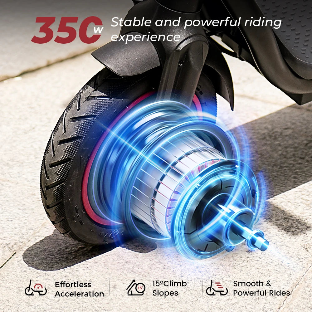 W5/W3 City Electric Scooter 8.5 Inch Tire 36V7.8Ah Max Speed 25km/h Range 24-34km Dual Brake With APP