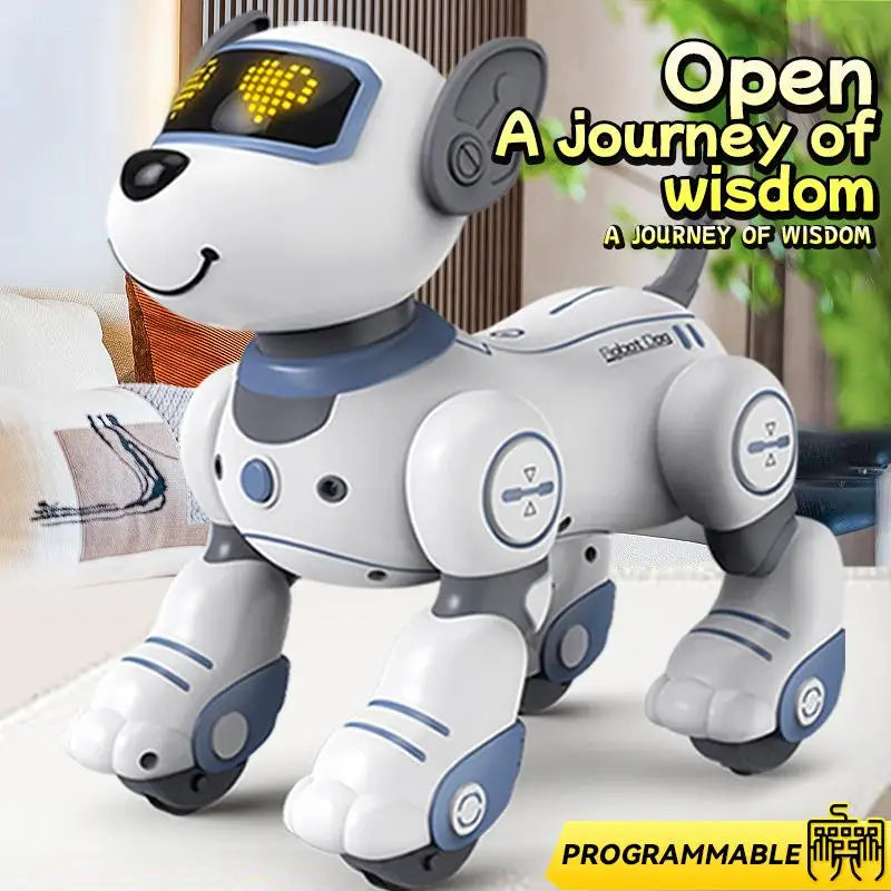 Interactive RC Robot Dog, Programmable Auto-Following Electronic Pet,