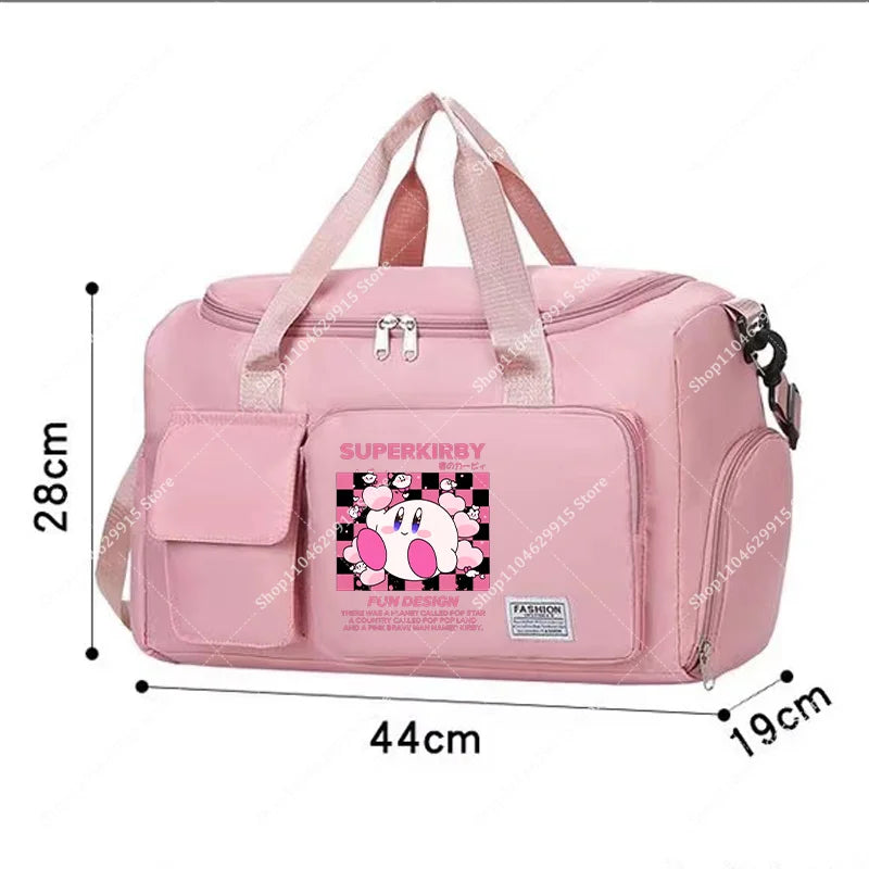 Star Kirbys Shoulder Bag Large Capacity Kawaii Cartoon Sports