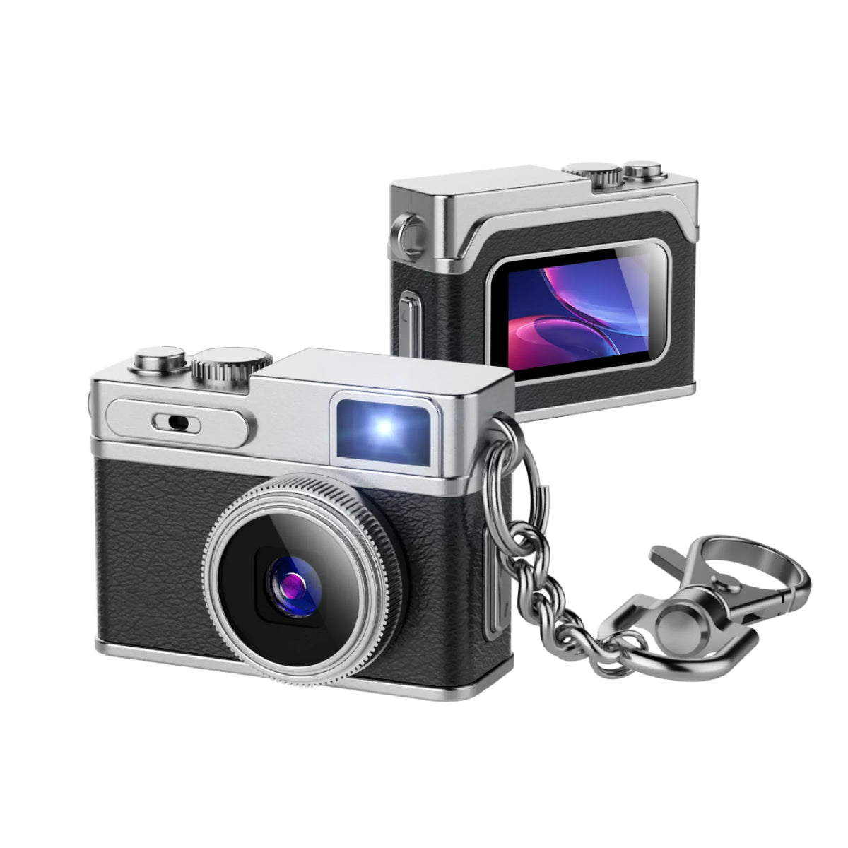 1080P HD Retro Mini Camera Thumb Camera Wearable Portable Mini Keychain Camera for Outdoor Travel Photography VLOG