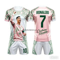 Popular 2026 AI # 7 Ronaldo Summer Children's Adult Set Parent Child Short Sleeve Shorts Football Shirt Couple Style Unisex