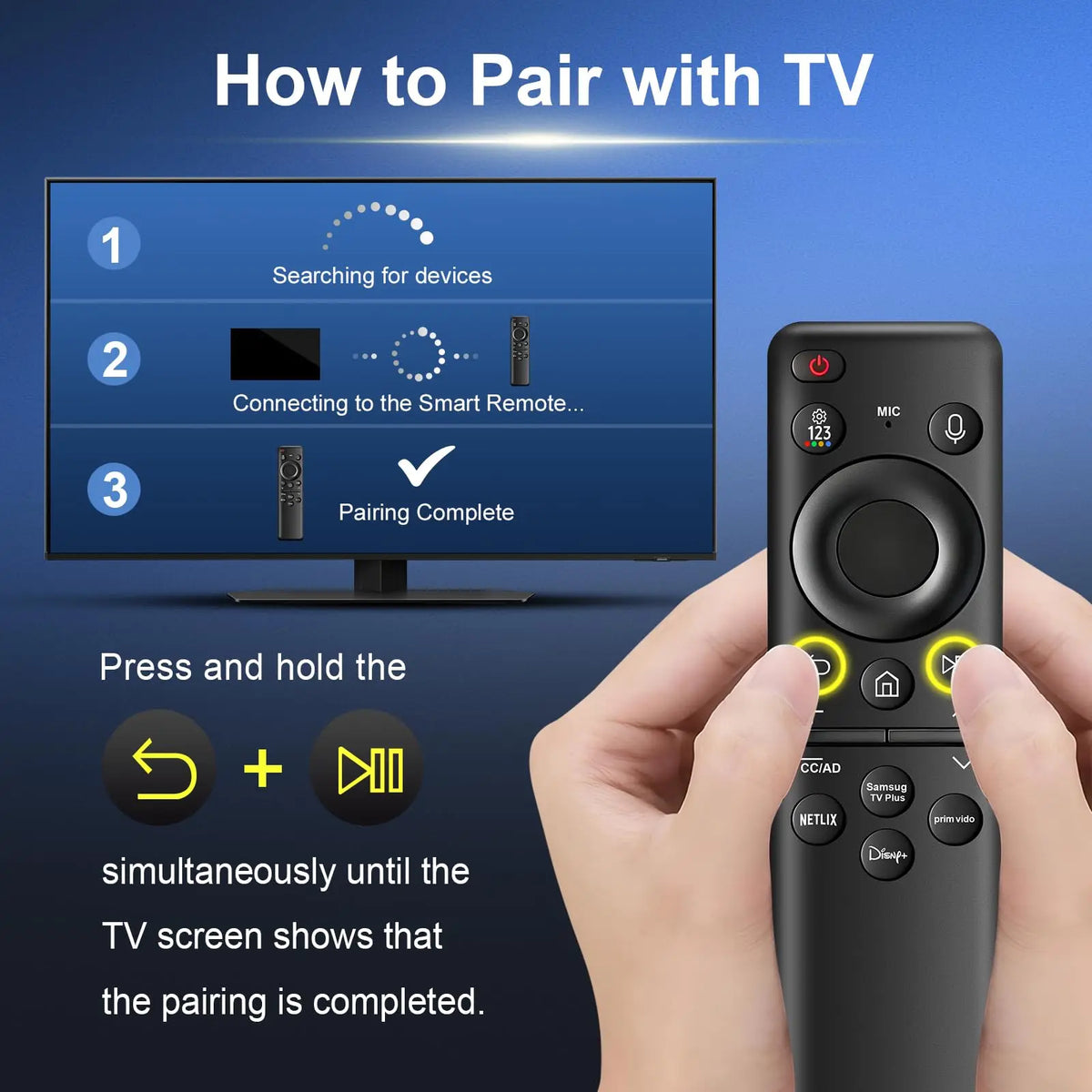 BN59-01432A/1455A Voice Remote for Samsung Smart TVs