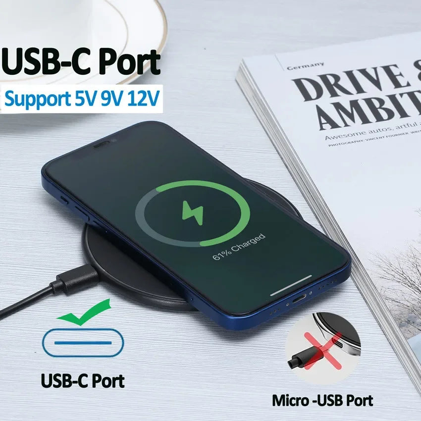 30W Wireless Charger for IPhone17 16 15 14 13 12 X XR XS Max 8 for Samsung S24 S23 S22 S10 S20 Note10 20 Xiaomi Huawei Phone