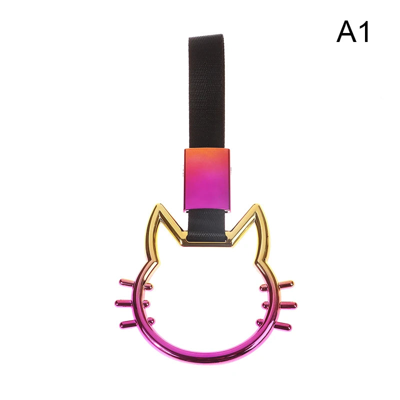 1Pc Train Bus Handle Hand Strap Drift Charm Strap Drift Auto Accessories Car Styling Car Heart Straps Front Tow Hook