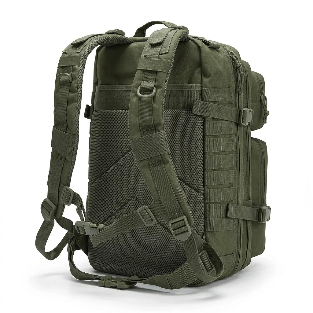 Men 45L Tactical Backpack Molle Bug Out Bag Survival Emergency Water Resistant