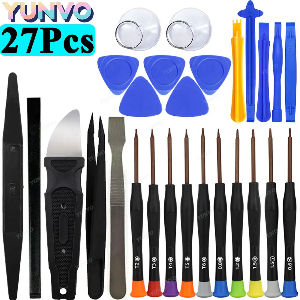 Professional Mobile Phone Repair Tool Kit, Precision Screwdriver Set for iPhone Android, Multi-Function Disassembly Opening Tool
