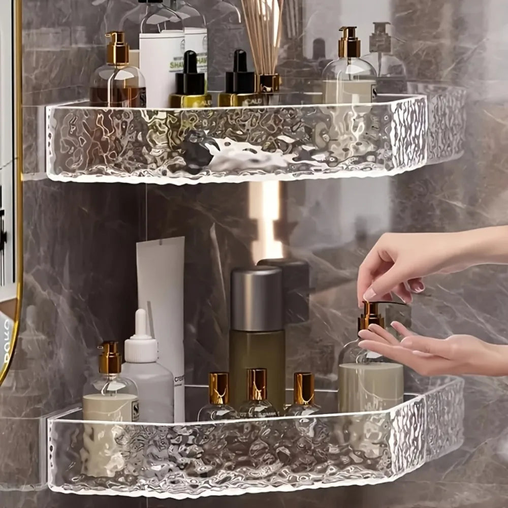 Corner Shelf Wall Mount Corner Glacier Design Bathroom