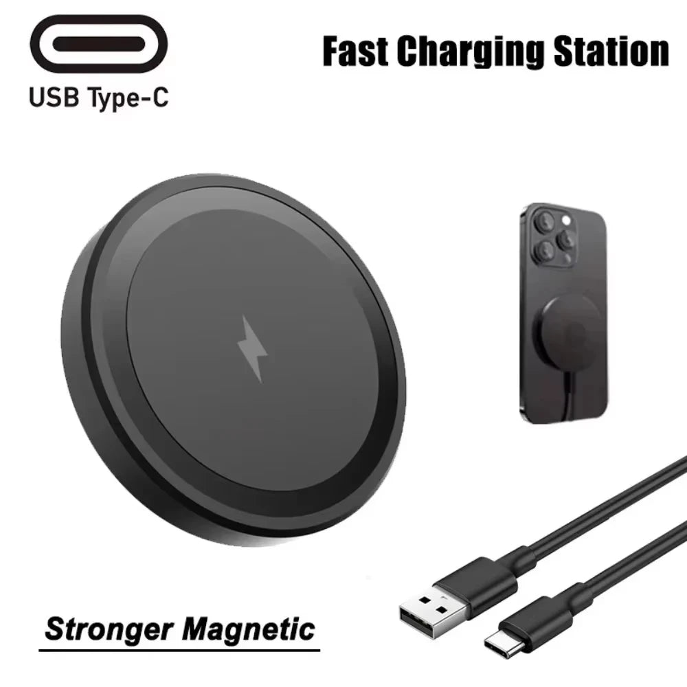 Mini Magnetic Wireless Charger Strong Magnet for iPhone 18 17 16 15 14 13