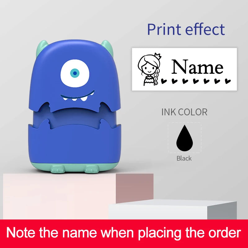 Custom Cartoon Baby Name Stamp Kit - Reusable for Cotton