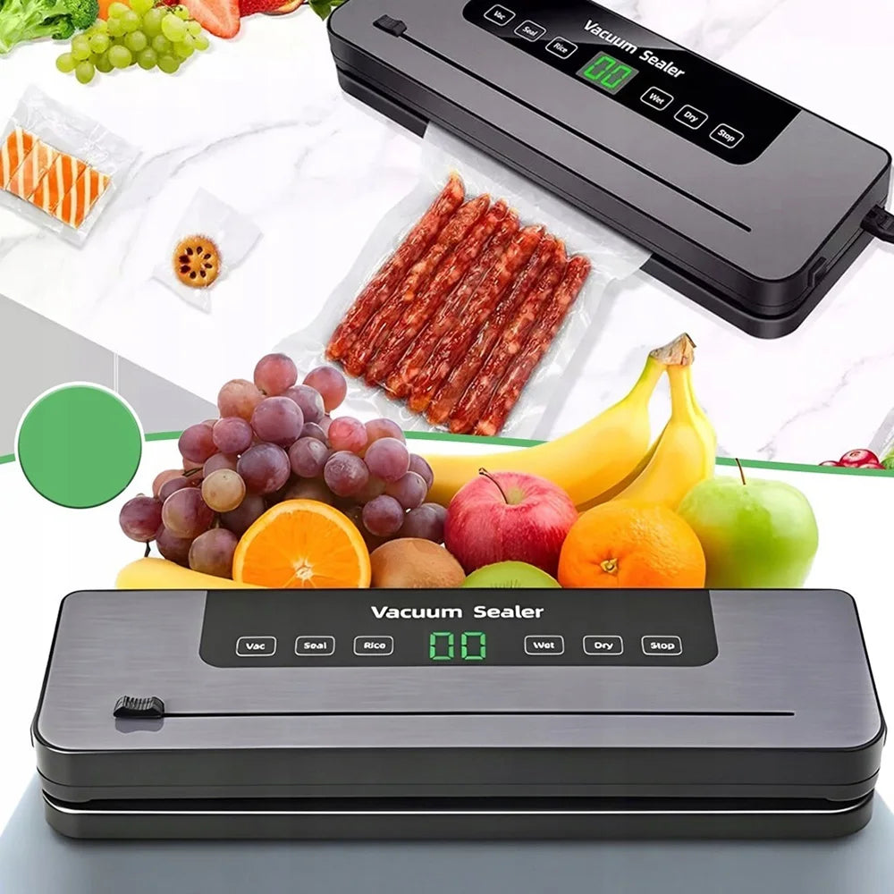 Electric Vacuum Sealer Kitchen Food Storage Seal Touch Button Dry/Wet