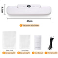 Compact Vacuum Sealer Machine - 60kPa Powerful Suction Food Saver with Leak-Proof Technology | Automatic Air Sealing System