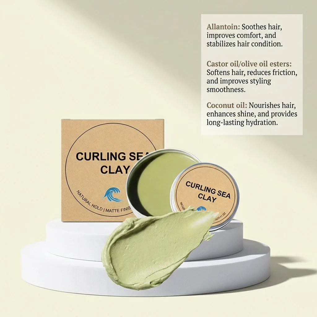 Curling Sea Clay Matte Finish Long-Lasting Pomade Natural Hold Matte