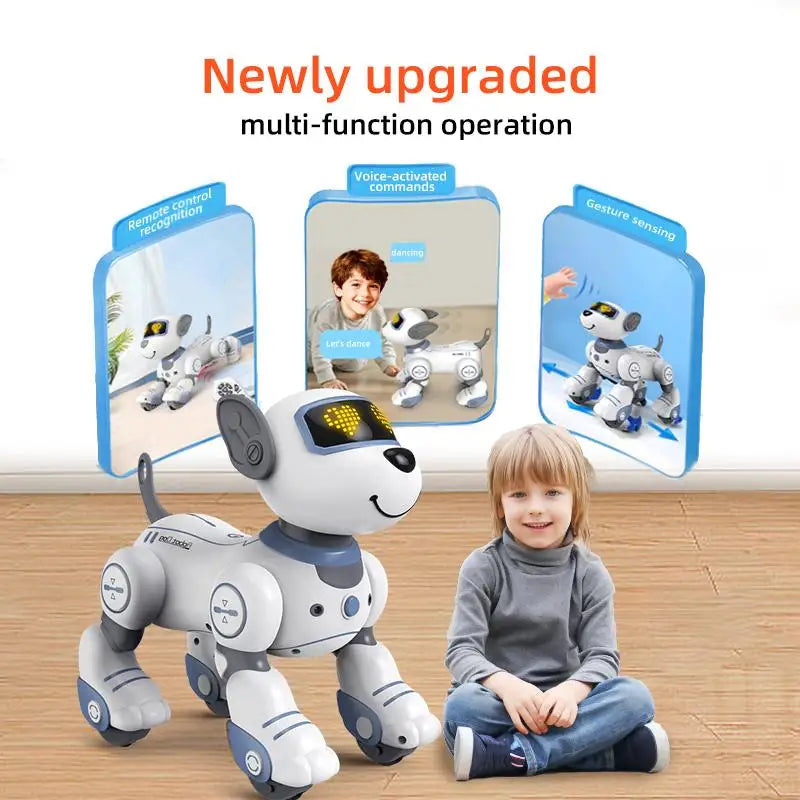 Interactive RC Robot Dog, Programmable Auto-Following Electronic Pet,