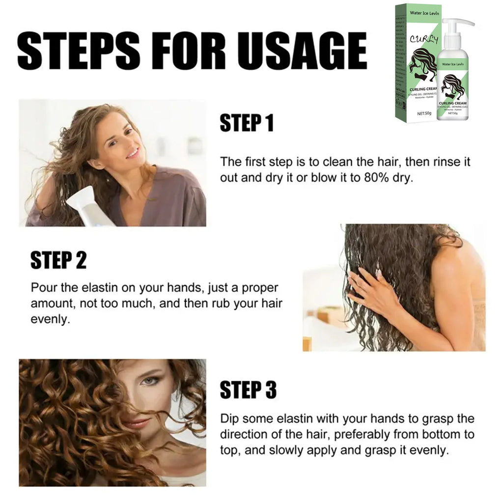 Curly Styling Gel Curling Cream - Define