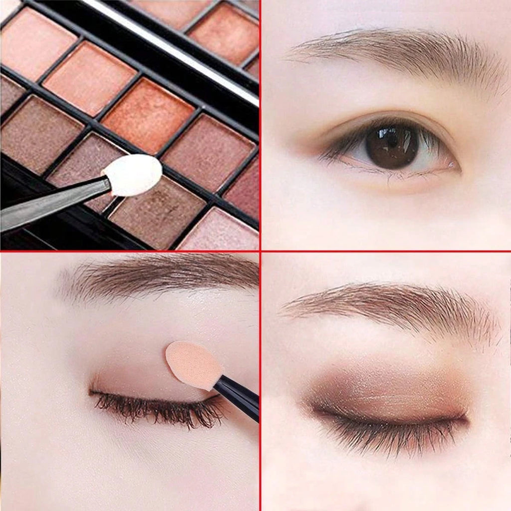 10/30/50/100/150Pcs Sponge Stick Eye Shadow Brush Applicators Double Head Cosmetic Soft Sponge Eye Shadow Mini Makeup Tools