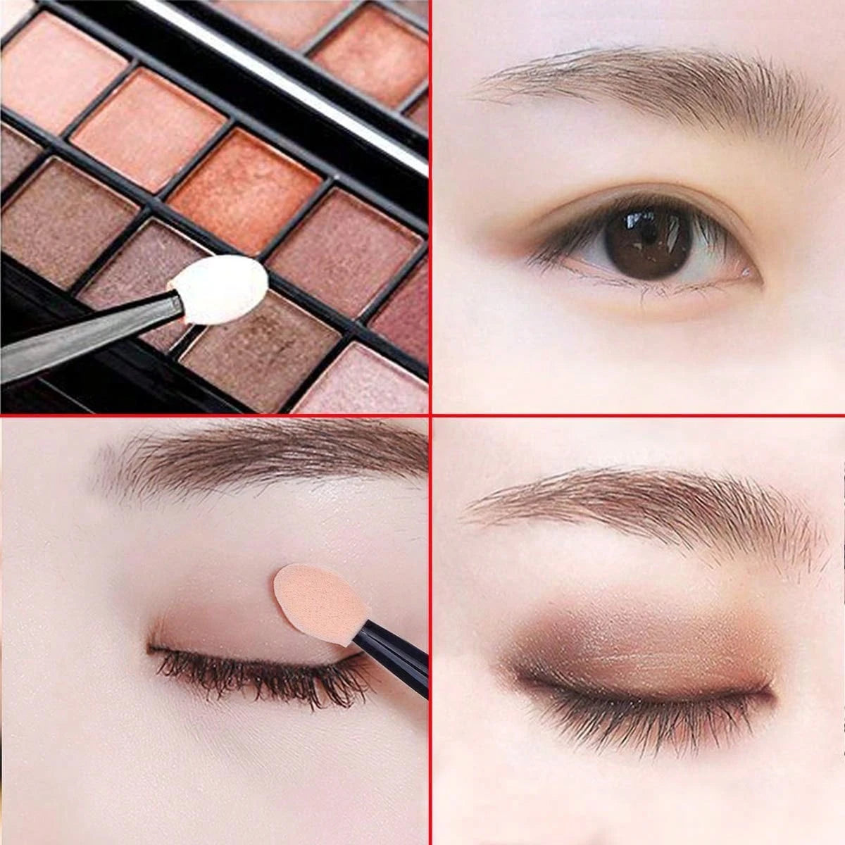 10/30/50/100/150Pcs Sponge Stick Eye Shadow Brush Applicators Double Head Cosmetic Soft Sponge Eye Shadow Mini Makeup Tools