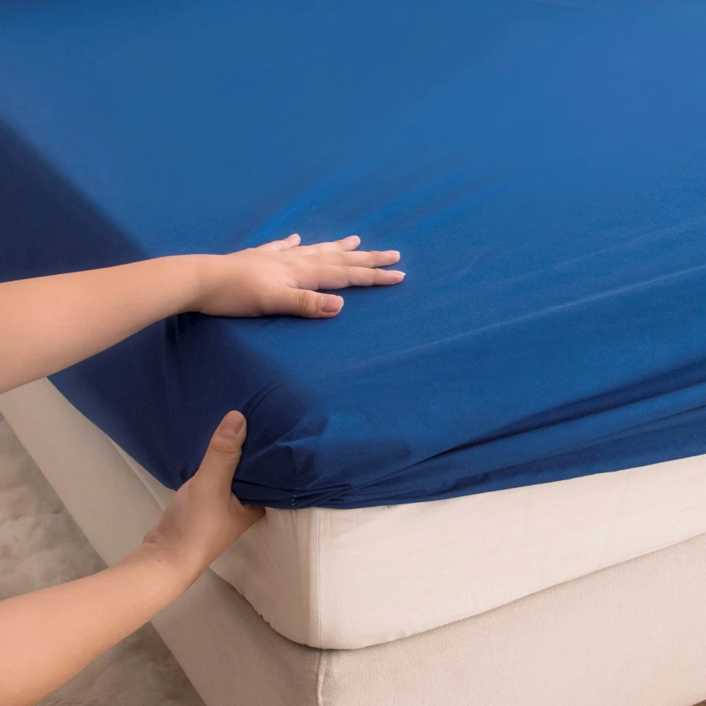 Waterproof Fitted Bed Sheet With 360 Elastic Band Bedsheet