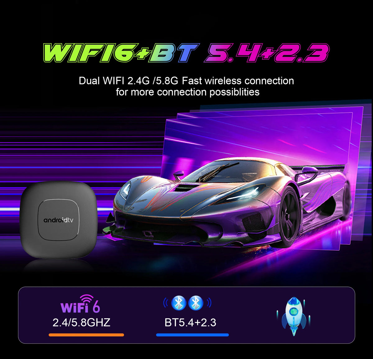 2026 Smart Android 16 TV Box T1 RK3518 Quad Core WiFi 2.4G/5G