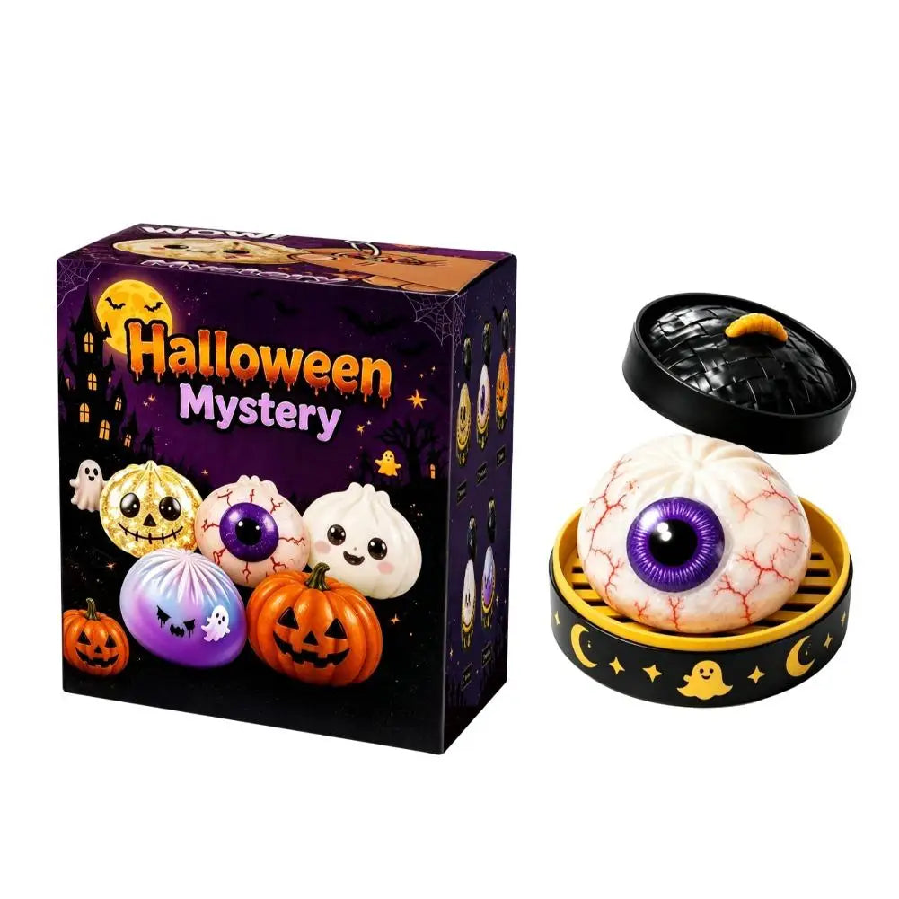 Halloween Party Theme Soft Squishy Dumpling Squishy Steam Box