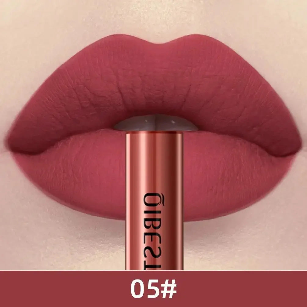 1 PC matte lipstick, non stick to cup, waterproof and long-lasting