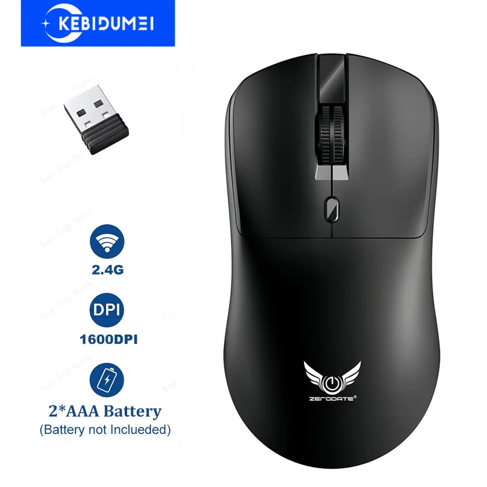 KEBIDUMEI 4 Buttons 2.4G Wireless Mouse 3 Levels DPI Gaming Mouse Optical