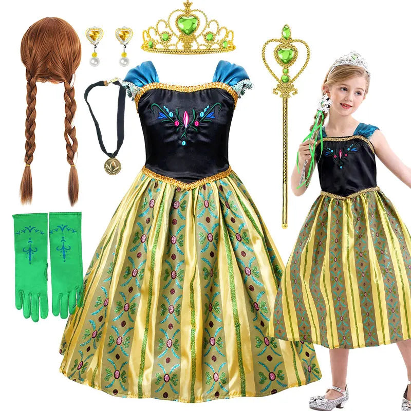 Anna Luxury Coronation Frock Snow Queen Princess Dress