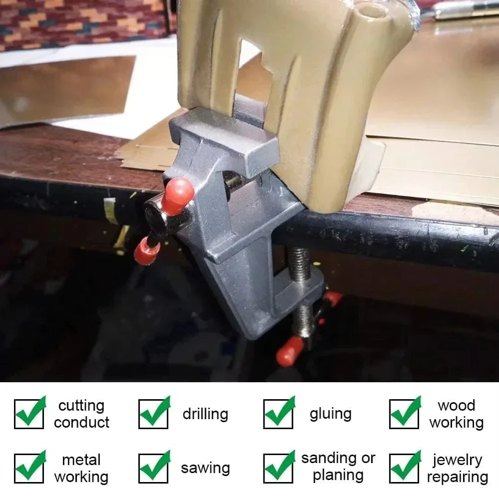 Mini Bench Vise Muliti-Funcational 3.5&quot Aluminum