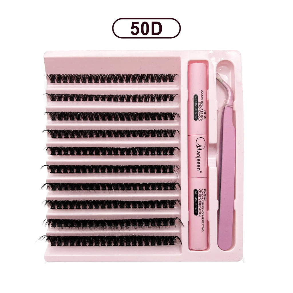 DIY Lashes Extension Kit Eyelashes 200 PCS Clusters