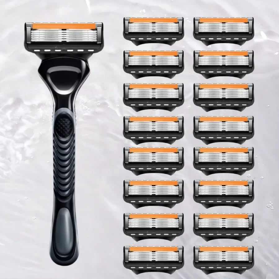 Razor, Fusion 5 Shaver, Men's Shaver,  Men's Razor, Razor Set, 5-Layer Shaver Blades, Stainless Steel Material