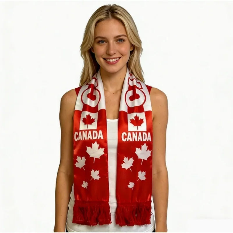 2026 Football Scarves: Brazil, Argentina, Germany, Spain, France, USA, Mexico, Canada