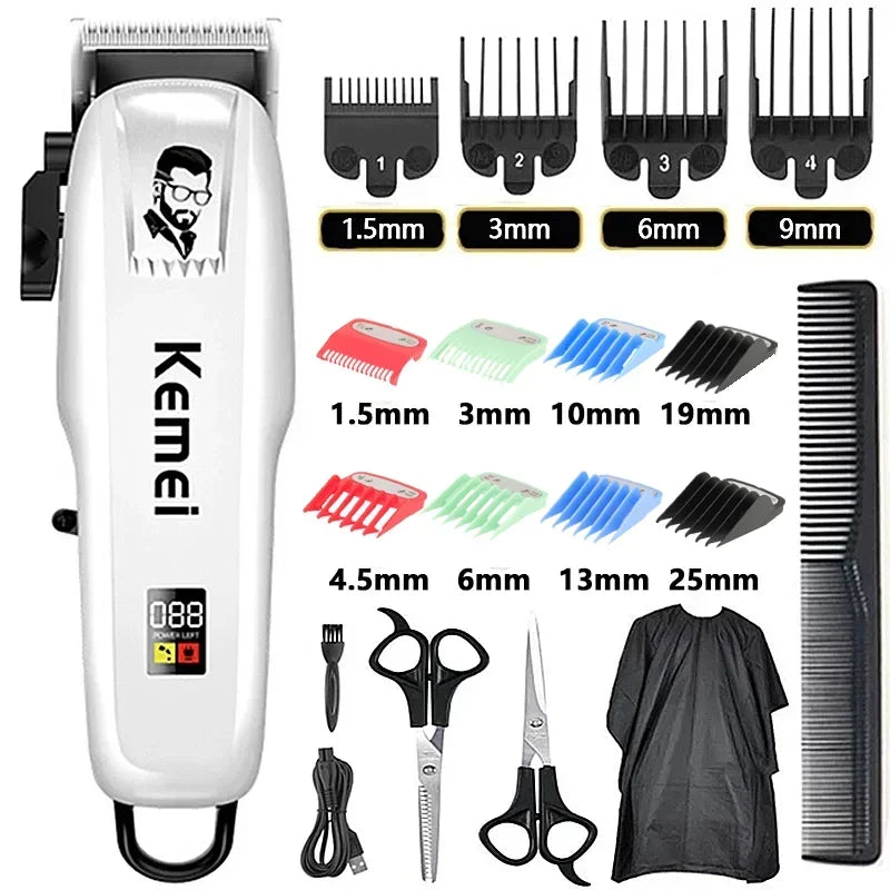 Kemei PG809A Professional Hair Clipper Rechargeable Hair Trimmer