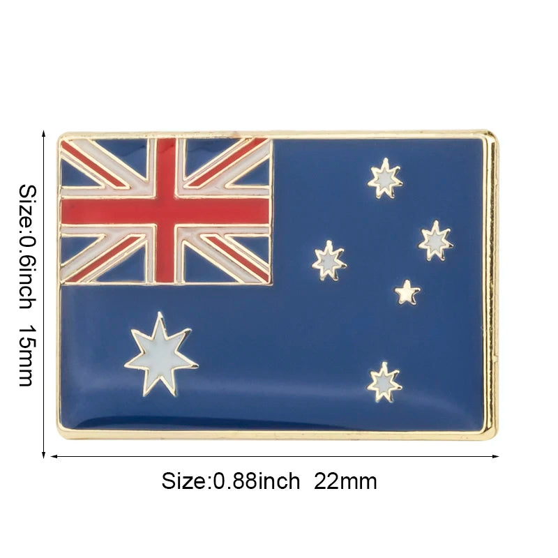 Australia Flag Badge Brooch Natinal Lapel Pins Flag Lapel Pins Country Flag Badge