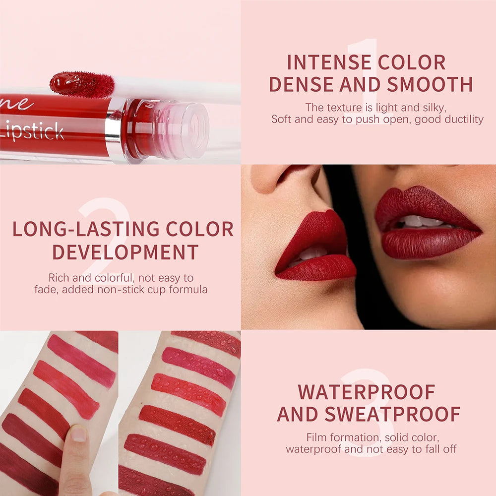 High-Quality Matte Liquid Lipstick Long-Lasting Waterproof