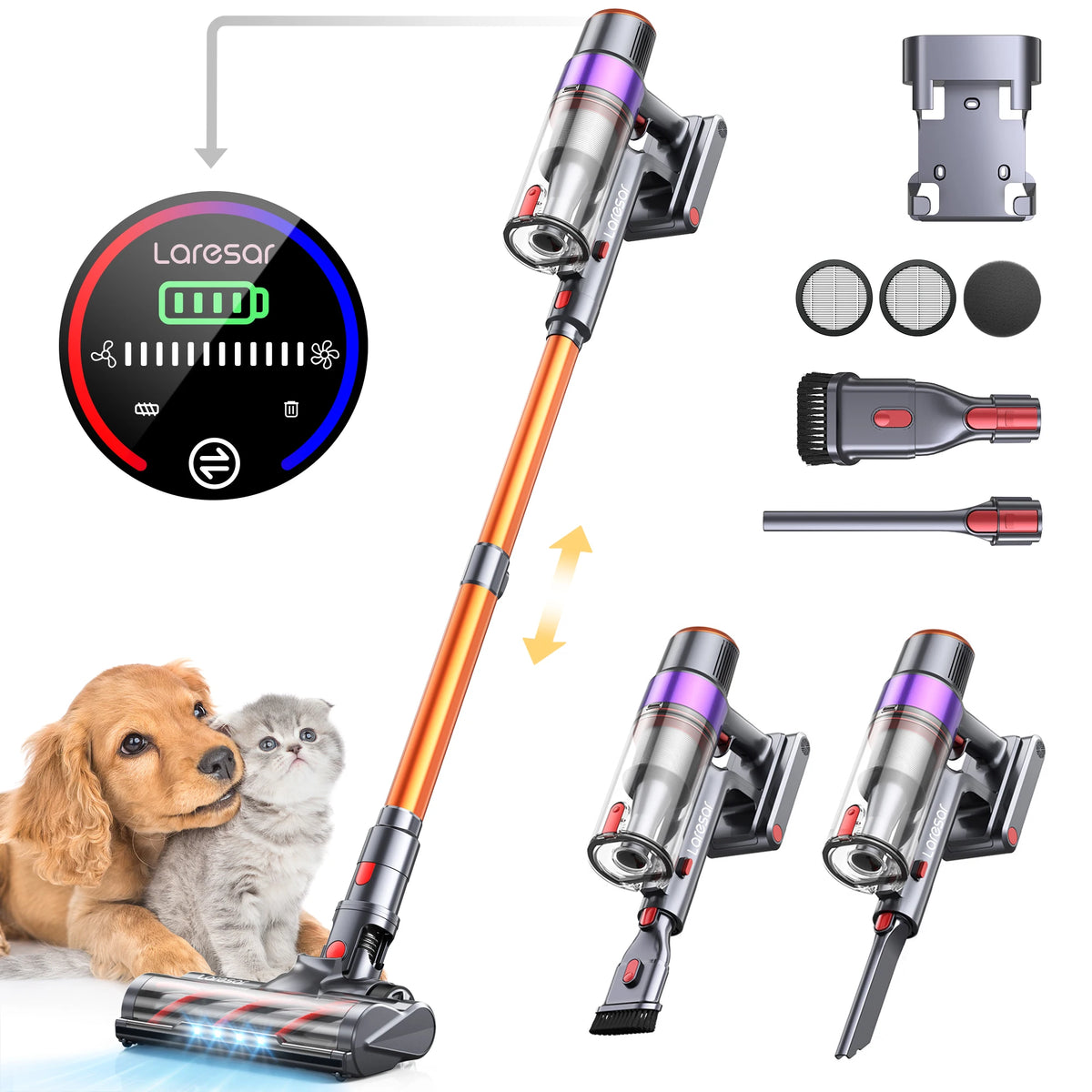 Laresar Elite 8 Cordless Vacuum Cleaner Handheld Home Appliance 450W