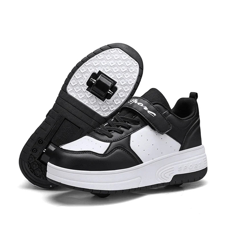 Ultra-Light Detachable Student Roller Skates With Two Wheels