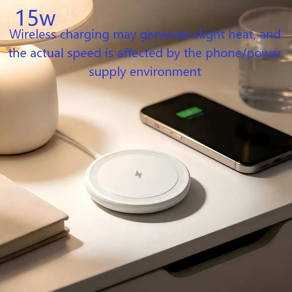 Mini Magnetic Wireless Charger Strong Magnet for iPhone 18 17 16 15 14 13