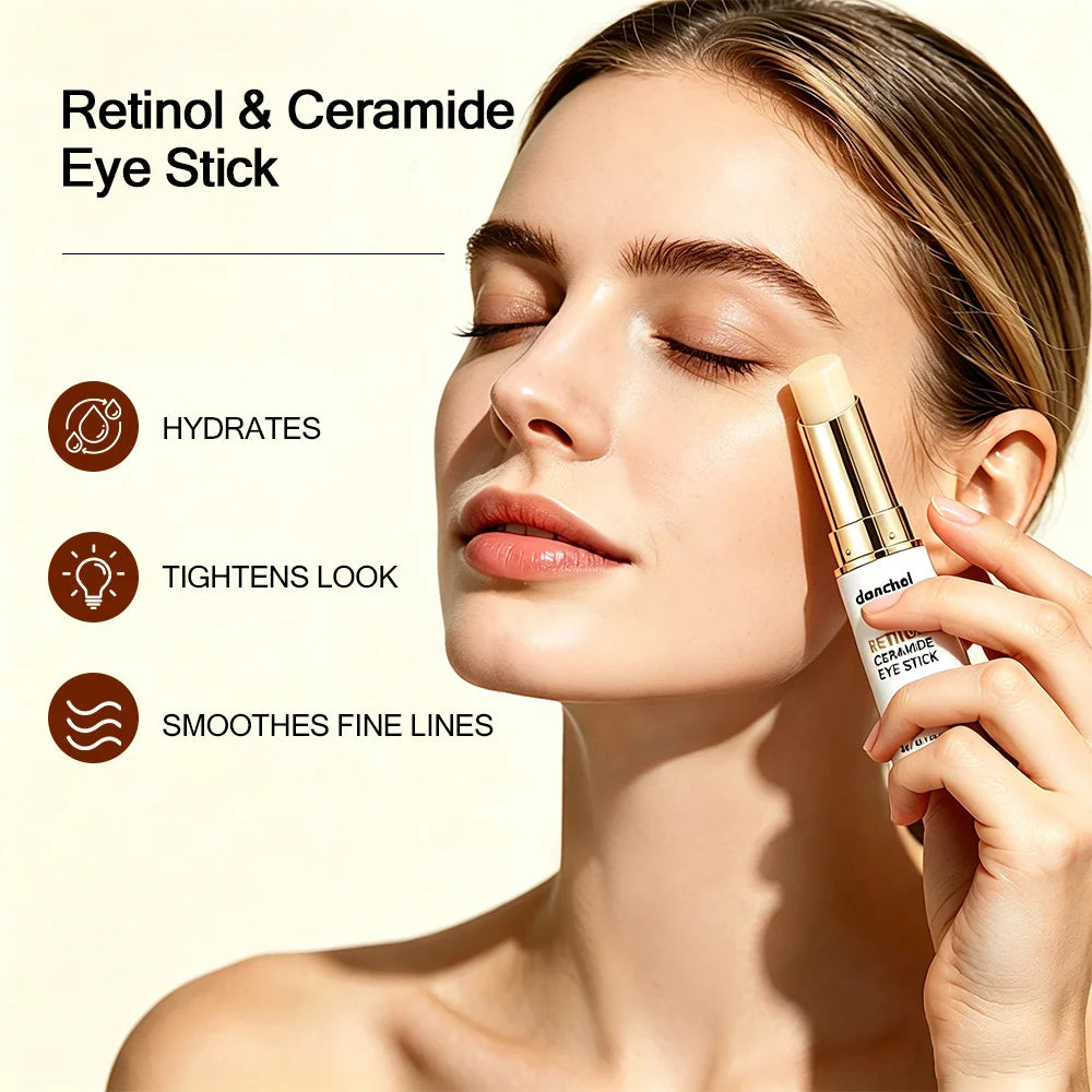 Retinol Eye Cream Stick Hydrating Moisturizing Reduce Dryness Smooth Texture Portable Eye Serum Stick Skin Care For All Skin Typ
