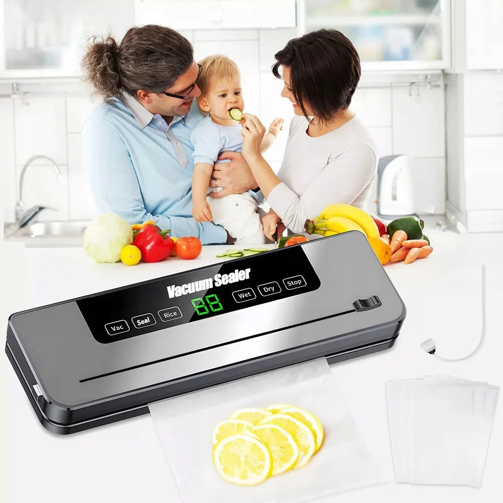 Electric Vacuum Sealer Kitchen Food Storage Seal Touch Button Dry/Wet
