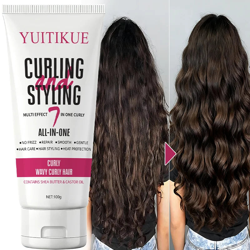 YUITIKUE 7-in-1 Curling Cream 100g - Defines Curls