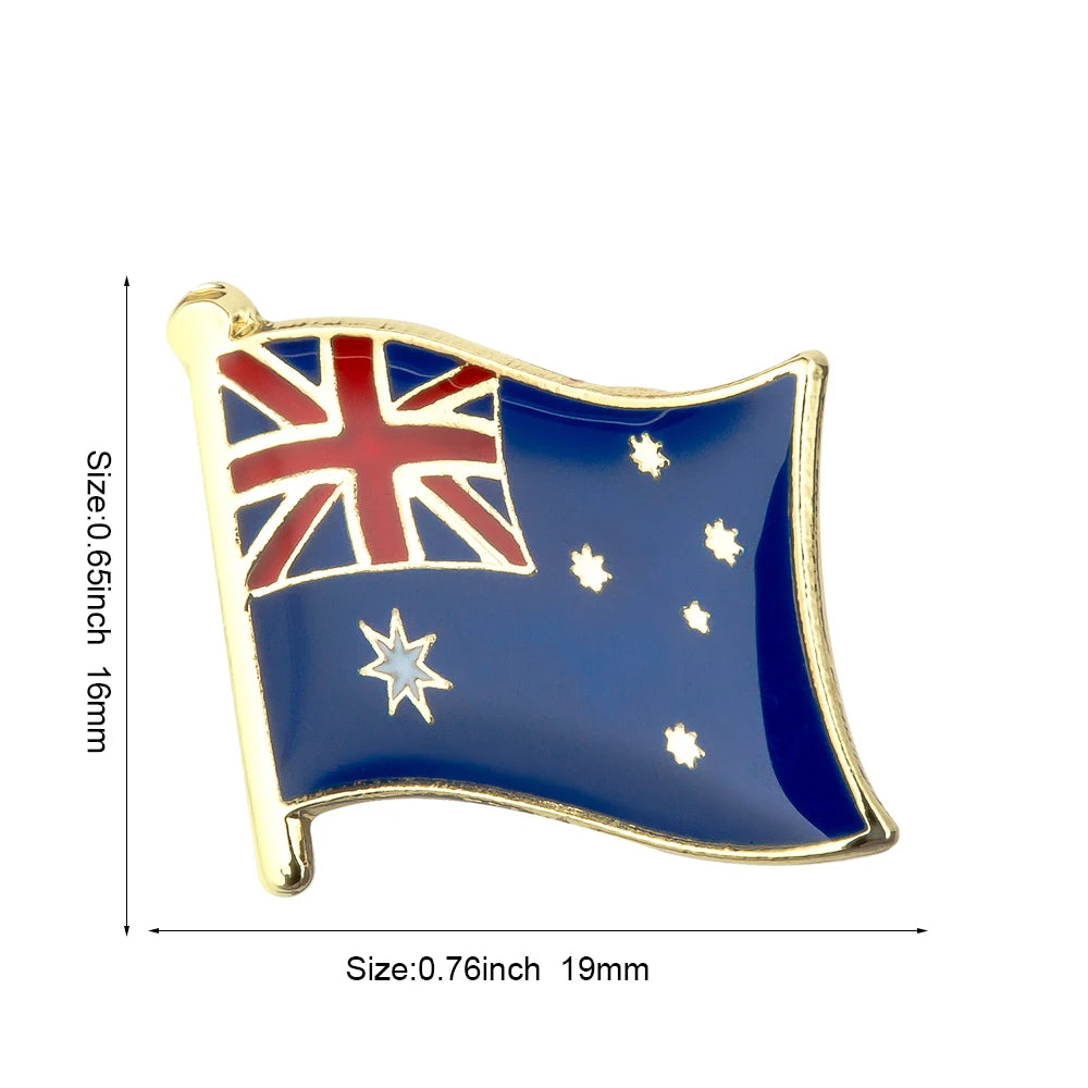 Australia Flag Badge Brooch Natinal Lapel Pins Flag Lapel Pins Country Flag Badge