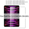 Tempered Glass Screen Protector For iPad A16 Air 13 11 5 4 M3 2025 10th Generation For iPad Pro 12.9 M4 M2 9th 7th Mini 6 7 Film