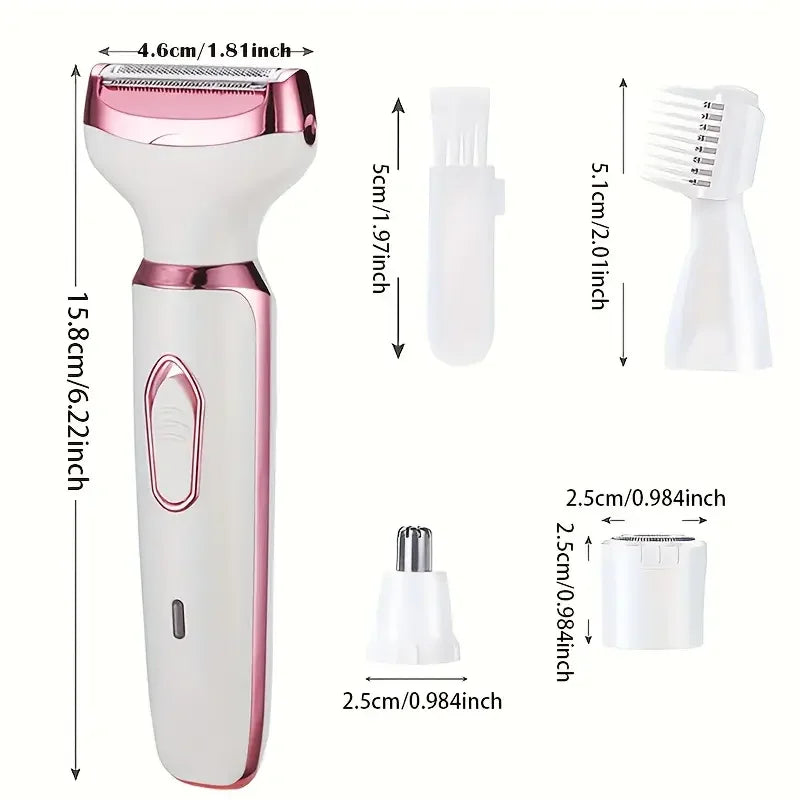 HOMEFISH 4 in 1 Electric Razor for Shaver Lady