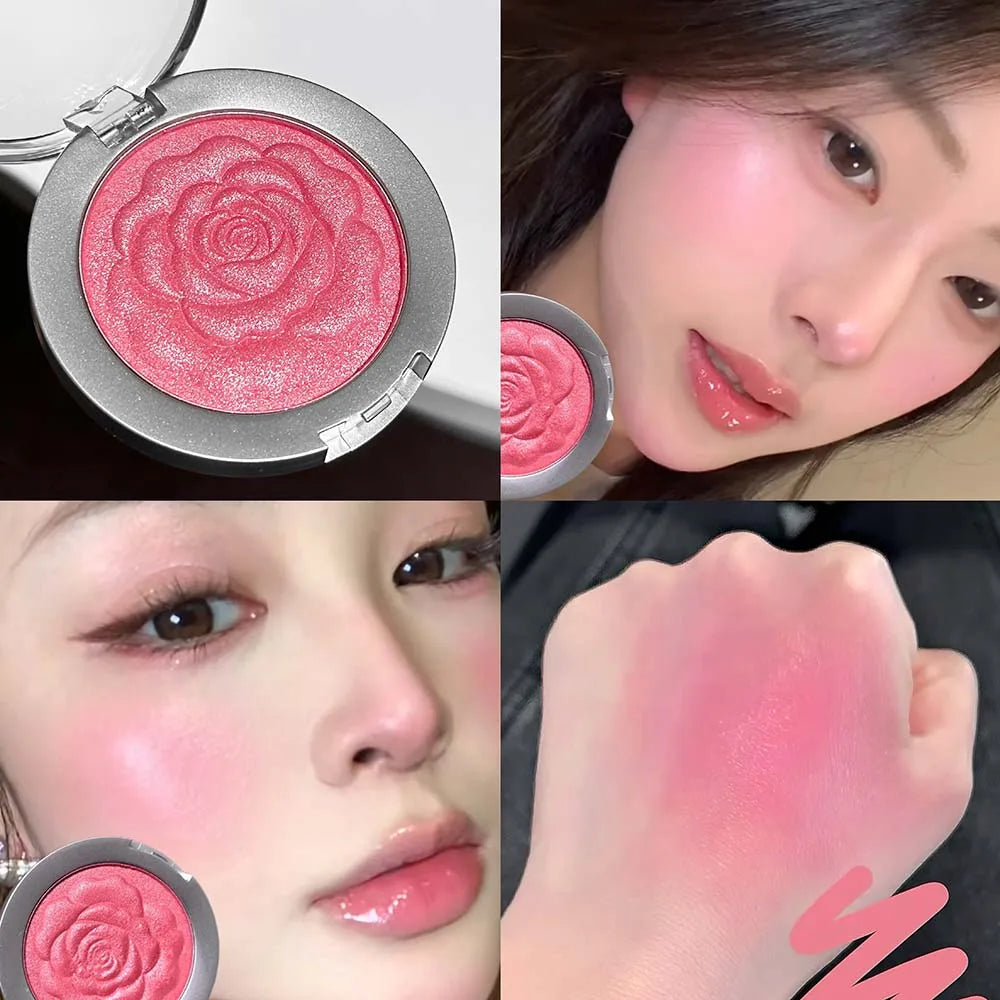 Monochrome Blush Face Shimmer Petal Blusher Palette Highgloss Mashed Potato Contour Makeup Rouge Women Beauty Cosmetics Palette