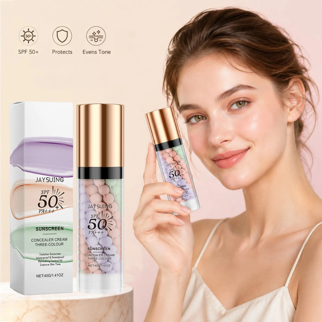 3 Color Sunscreen Isolation Cream Tone Correction Brightening