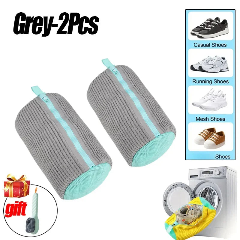 Laundry Bags Shoe Washing Machine Bag-with Zipper Laundry Bag with Rich Fluff Inside