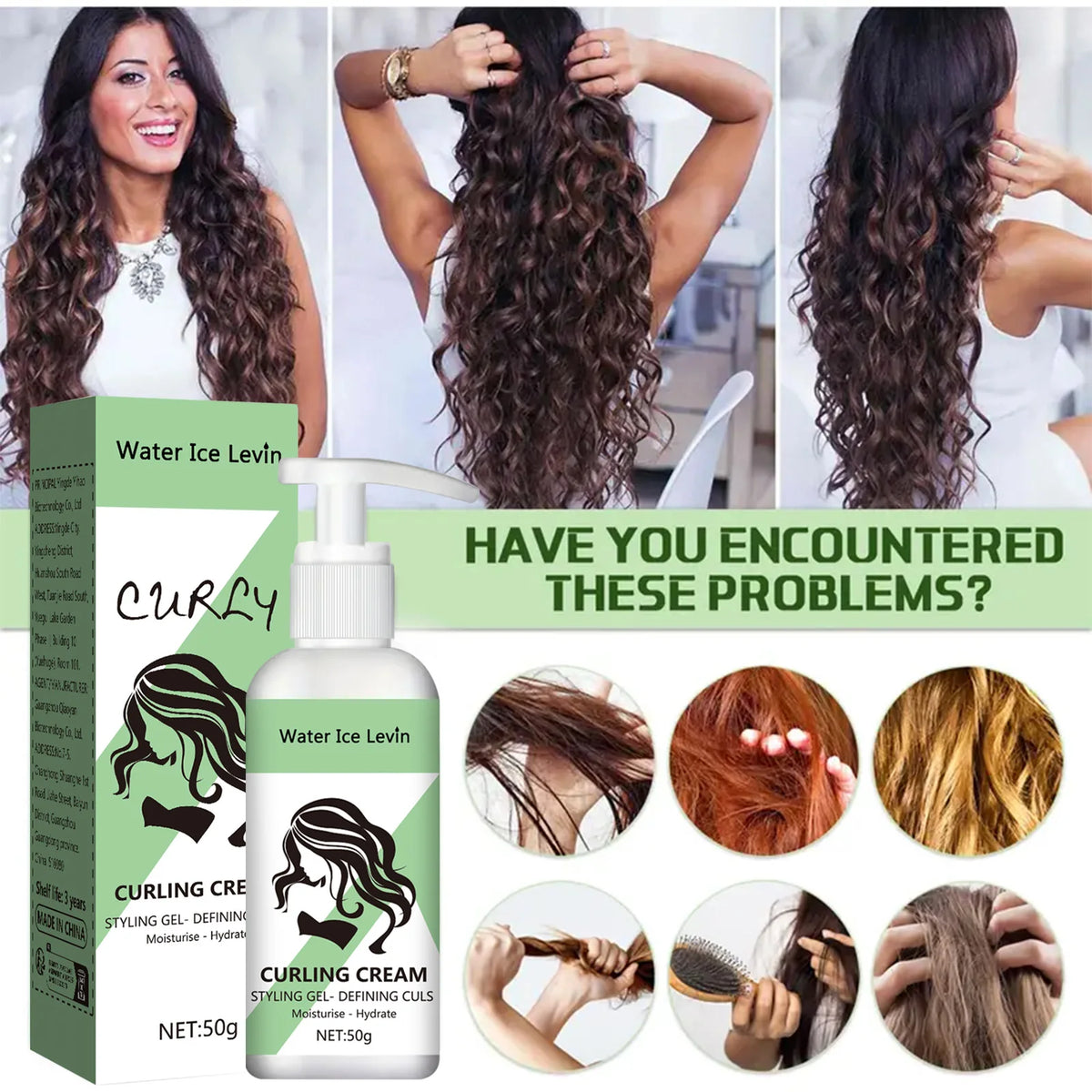 Curly Styling Gel Curling Cream - Define